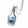 Collar Botella Corazon Azul - N3CKKTTN141